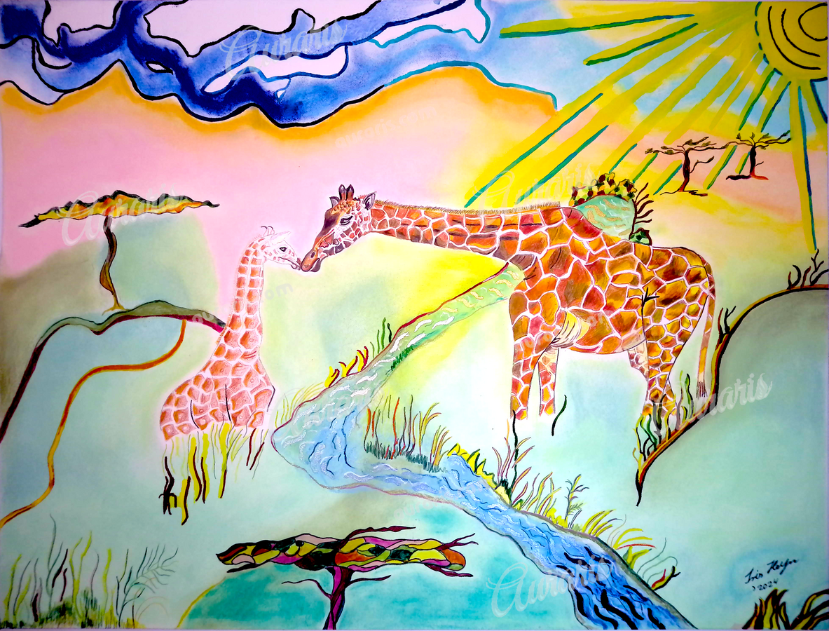 Tableau Charmant Avec Pelle Le Caniche Noir Dans Un Jardin En Fleurs Et Palette De Couleurs Ete