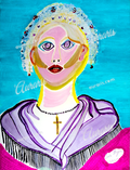 Triptyque De Trois Portraits Expressifs En Couleurs Vives Dévoilant Diversité Et Individualité Et Liberté Artistique